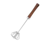 manuale semi-automatico - Frusta a spinta con manico legno | Utensils rotante per sbattere, montare e mescolare | per uova, panna e | Accessorio cucina pratico e versatile