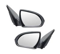 Manuall Folding Side Door Wing Mirror Assembly For Hyundai For Elantra 2017-2020 7 Pins Electric Adjustment With Blind Spot Heated Full Exterior Door Wing Mirror