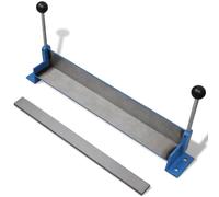 vidaXL Manually Operated Steel Plate Folding Machine - Cast Iron Construction, Bench Mountable, Maximum Working Width 450 mm, Durable Design for Metalworking