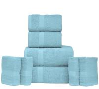 manucci 8-Piece Towels Bale Set 100% Egyptian Cotton Super Soft Premium Quality 4 Face 2 Hand 2 Bath Towel for Spa, Gym, Hotel & Bathroom 600GSM (Mint)