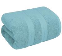 manucci Premium Super Jumbo Bath Sheet 100% Egyptian Cotton Super Soft (80 x 200 CM) Extra Large Big Bath Sheets 600-GSM Quick Dry Towel Set (Aqua)