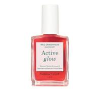 Manucurist Active Glow™ Raspberry Colour-Care Hybrid Nail Polish - Vegan & Made in France Ultra-Glowy 2 in 1 Nail Concealer & Care - Pink Polish - Plant-Based - Gifts for Women