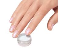 Manucurist Blue Glazed Nail Powder - Pearly Blue Glazed Effect for Nail Art - Shimmer Finish for Green, Green Flash & Active Manicures - Applicator Included