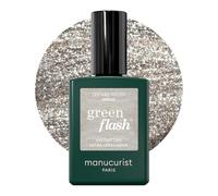 Manucurist Green Flash LED Classic Disco - Silver Glitter Gel Nail Polish - Vegan, 12-Free - Nail Varnish for UV Nail Lamp - Made in France