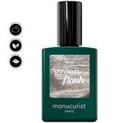 Manucurist Green Flash LED Classic Disco - Silver Glitter Gel Nail Polish - Vegan, 12-Free - Nail Varnish for UV Nail Lamp - Made in France