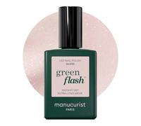 Manucurist Green Flash Gel Polish - Gloss (Iridescent White) - UV & LED Gel Nail Polish - 12-Free, Bio-Sourced (84%) - Professional Manicure - 15 ml