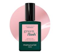 Manucurist Green Flash Hortencia Sheer Pale Pink LED Gel Nail Polish | LED gel polish and semi-permanent nail varnish, UV nail lamp compatible. 12-free, bio-sourced, vegan, Made in France, 15 ml