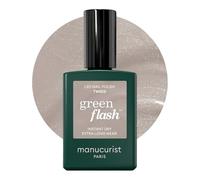 Manucurist Green Flash LED Classic Tweed - Pearlescent Grey Gel Nail Polish - Vegan, 12-Free - Strengthens and Protects - Nail Varnish for UV Nail Lamp - Made in France