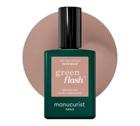 Manucurist Green Flash LED Dove Beige Gel Nail Polish - Beige with Grey Undertones Polish - Vegan, 12-Free - Strengthens and Protects - Nail Varnish - Made in France