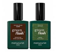 Manucurist Green Flash LED Gel Nail Polish Set of 2 Colours - Groove & Clove