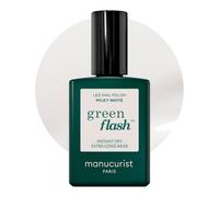 MANUCURIST • Green Flash LED Gel Nail Polish • Vegan • 12-Free, Plant-Based (57%) Gel Polish • Made in France • 15 ml (MILKY WHITE)