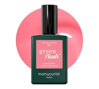 Manucurist Green Flash LED Pop Pastel Pink Gel Nail Polish - Vegan, 12-Free, Plant-Based Gel Polish - Strengthens and Protects the Nail - Made in France - 0.5 fl oz
