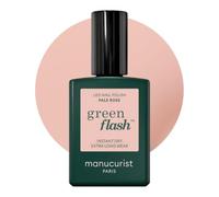 Manucurist Green Flash Pale Rose Sheer Pastel Pink LED Gel Nail Polish | LED gel polish and semi-permanent nail varnish, UV nail lamp compatible. 12-free, bio-sourced, vegan, Made in France, 15 ml