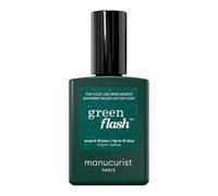 Manucurist Green Flash Silver Glitter Gel Top Coat Nail Polish