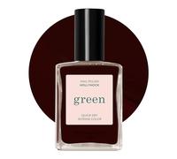 MANUCURIST • Green Nail Polish Red Black • Classic 9-Free Varnish • Vegan and Bio-Sourced Varnish (74%) • Professional Manicure • 15 ml (HOLLYHOCK)