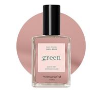 MANUCURIST • Green Nail Polish Shell Beige • Natural Classic Nail Polish 9-Free • Vegan and Plant-Based Nail Polish (82%) • Manicure & Nail Care • 0.5 fl oz (SHELL BEIGE)