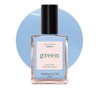 Manucurist • Green Pastel Blue Nail Polish Bubble • Natural Classic Nail Polish 9-Free • Vegan and Plant-Based • Manicure & Nail Care • 15 ml