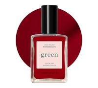 Manucurist Green Pomegranate Raspberry Red Natural Nail Polish | Long lasting nail polish and Quick dry nail varnish with classic manicure effect. Vegan, 9-free, plant-based, 15 ml