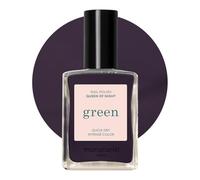 Manucurist Green Queen of Night Purple Grey Natural Nail Polish | Long lasting nail polish and Quick dry nail varnish with classic manicure effect. Vegan, 9-free, plant-based, 15 ml