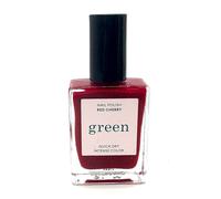 Manucurist "Green" Quick Dry Intense Color Nail Polish 15ml - Red Cherry - New