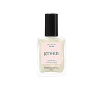 Manucurist Green Solar - White Nail Polish with Golden Highlights - 9-Free, Vegan and Plant-Based - Quick Dry Manicure - Non Toxic - Made in France - 15 ML