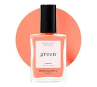 Manucurist Green™ Tangerine - Neon Light Orange Nail Polish Quick Dry - Natural Classic Nail Polish 9-Free - Vegan and Plant-Based - Manicure & Nails Care - 15ml