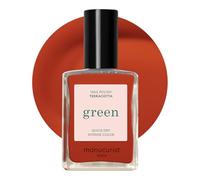 Manucurist Green™ Terracotta - Scorched Red Earth Nail Polish Quick Dry - Natural Classic Nail Varnish 9-Free - Vegan and Plant-Based - Manicure & Nails Care - 15 ml