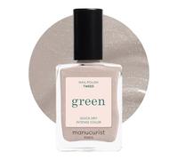 Manucurist Green™ Tweed - Pearly Grey Nail Polish Quick Dry - Natural Classic Nail Varnish 9-Free - Vegan and Plant-Based - Manicure & Nails Care - 15 ml