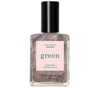 Manucurist Green™ Quartz - Sparkling Brown Nail Polish Quick Dry - Natural Classic Nail Varnish 9-Free - Vegan and Plant-Based - Manicure & Nails Care - 15 ml