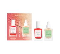 Manucurist Hydra Glow Duo - Nail Treatment Kit with Active Glow Raspberry & Nail and Cuticle Serum - Nail Strengthener for Dry, Weak and Brittle Nails