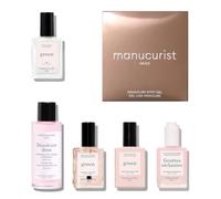 Manucurist Manicure Set Bliss - Vegan Nail Polish Essentials | Complete manicure kit with natural nail polish, Base Coat, Top Coat, Drying Drops & Gentle Remover.