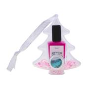 Manucurist Petula Pink Nail Polish & Glitter Christmas Tree Bauble Gift