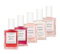 Manucurist Rainbow Active™ Flagship Active Range Set - 5 Nail Care & Polish Set - No Lamp - 5 Treatment Nail Polish : Glow Raspberry, Glow Blueberry, Shine, Smooth, Bright -Beauty Gifts for Women