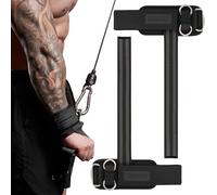 MANUEKLEAR Non-Slip Wrist Straps for Weightlifting Deadlifting, Gym Lifting Straps with D Rings for Cable Machine Workout, 10mm Neoprene Padded Weight lifting Wrist Wraps for Men Women (Black, M)