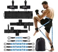 MANUEKLEAR Shadow Boxing Resistance Bands for MMA and Martial Arts, Three Resistance Levels of Full Body Resistance Bands for Boxing Fitness to Enhance Speed and Power
