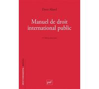 Manuel de droit international public