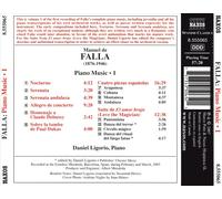 Daniel Ligorio - FALLA: Complete Piano Works, Vol. 1
