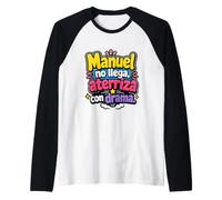 Manuel no llega, aterriza con Drama Raglan Baseball Tee