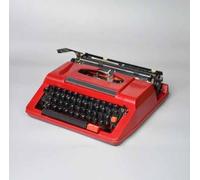 Manuelle Retro-Schreibmaschine, Vintage-Schreibmaschine für den normalen Gebrauch, geeignet zum Schreiben von Romanen in den Tiefen des Dschungels, erhältlich in zwei Farben (Rot, Schwarze Tastatur