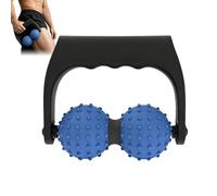 Manueller Massage-Roller Mit Edelstahl-Kugel - Ergonomisches Hand-Massagegerät Für Rücken, Beine & Schultern | Triggerpunkt-Roller Zur Tiefengewebemassage & Regeneration | Kompakt & Rostfrei