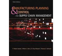Manufacturing Planning and Control for Supply Chain Management (COLLEGE IE OVERRUNS)
