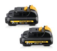 MANUFER 2-Pack 3.0Ah DCB120 Battery Replacement for DeWalt 12V Battery Compatible with DeWalt 12 Volt Cordless Power Tools and Chargers DCB121 DCB126 DCB124 DCB127