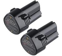 MANUFER 2Pack 10.8V 3.0Ah Li-ion Replacement for Makita 10.8V Battery BL1013 BL1014 194550-6 194551-4 DF030D DF330D TD090D Replacement for Makita battery