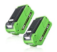 MANUFER 40V 6.0ah Capacity Replacement for Greenworks 40v Battery Compatible with Greenworks 40 Volt Battery 29252 20202 22262 25312 20642 22272 29462 29472 Cordless Lawn Mower Tools 2PACK