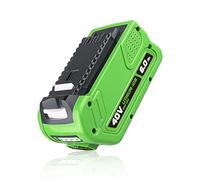 MANUFER 40V 6.0ah Capacity Replacement for Greenworks 40v Battery Compatible with Greenworks 40 Volt Battery 29252 20202 22262 25312 20642 22272 29462 29472 Cordless Lawn Mower Tools 1PACK