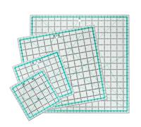 MANUFORE 4pcs Square Quilting Ruler (32cm/24cm/16cm/12cm) Sewing Acrylic Ruler Anti-Slip Metric Ruler DIY Quilting Tools with Clear Printed Lines for Precise Cutting