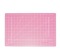 MANUFORE A3 Pink 18x12 Cutting Mat with Centimeter and Inch Scale Self Healing Craft Cutting Board with 3mm 5-ply Thickness for Using Rotary Cutter, Craft Knife, Paper Knife