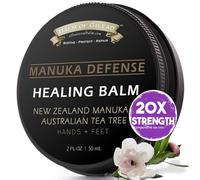 MANUKA DEFENSE Healing Balm with New Zealand Manuka & Australian Tea Tree Oil, Intensive Moisture Soothes + Softens Skin Irritations such as Eczema, Skin Rashes, Dry Skin - 2 oz