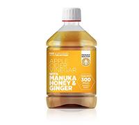 MANUKA DOCTOR - Apple Cider Vinegar with Ginger & Manuka Honey, 500ml | Raw, Unfiltered ACV with The Mother | 300 MGO Manuka Honey & Organic Ginger Juice