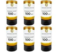 MANUKA DOCTOR | MGO 100 Squeezy Manuka Honey Multifloral | 6x300g | 100% Pure New Zealand Honey | Certified RAW | Non-GMO | Independently Lab Tested | BPA-Free & Recyclable